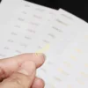 SKYSONIC A5 A6 A7 Spiral Binder Index Separator Transparent Page Top Dividers 6pcs/12pcs 6 Holes Board Pages English Stickers 6