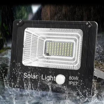 

50W Solar Energy Powered LED Flood Lights Waterproof Human Body Induction Outdoor Emergency Landscape Wall Hanging Lamp