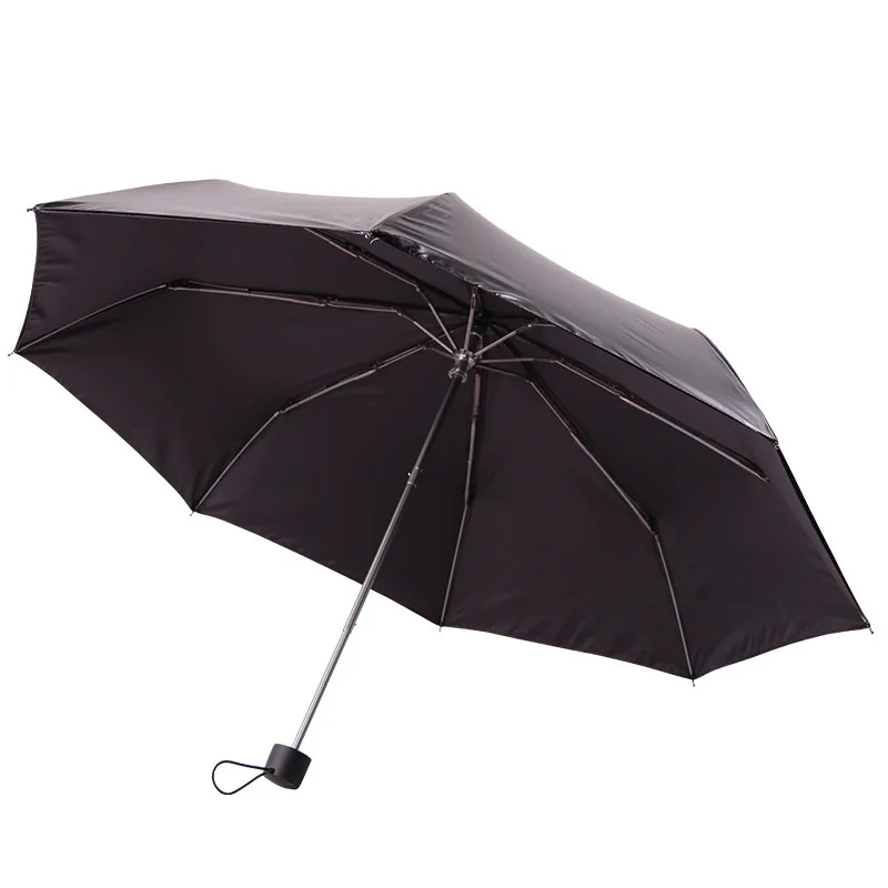 

Wholesale Black Umbrella Double-deck Umbrella Ultra-Light Parasol UV-Protection Vinyl Parasol Folding Umbrella