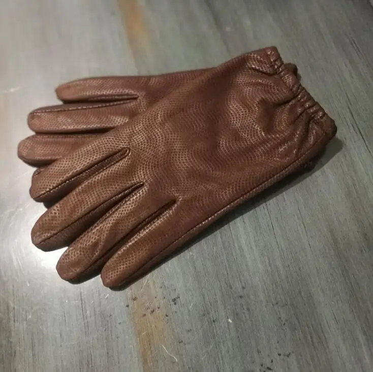 Мужские осенне-зимние уплотненные теплые перчатки из натуральной козьей кожи мужские зимние спортивные перчатки для езды на мотоцикле r197