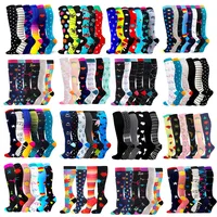 3/6/7 Pairs/Pack Compression Socks Women Men Knee High 30 MmHg Sports Socks Edema Diabetes Varicose Veins Running Socks Size S/M 1