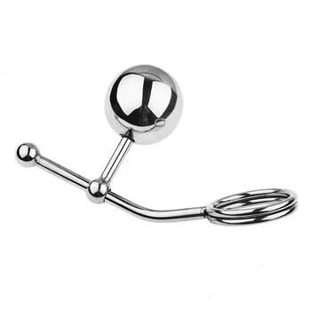 Men Wearable Cock Ring Anal Ball Butt Plug Penis Ring BDSM Bondage Sex Toys Chastity Belt Adult Sex Products Fetish Anal Hook 3