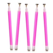 Двухсторонняя магнитная палочка УФ-гель для ногтей с цветочным узором в полоску магнитная ручка инструменты для маникюра «сделай сам»