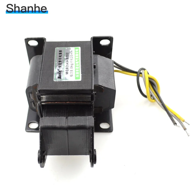 AC двухтактный Тяговый Электромагнит всасывания SA-3702 5.0N/5 кг 20 мм 220V двухтактный тяги