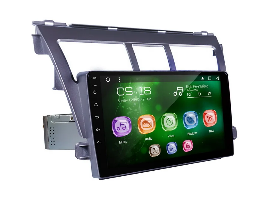 Perfect Allways 9" IPS Screen Android 9.0 Octa-core Ram 2GB Rom 32GB Car Multimedia for Honda Vios 2008-2012 with 2.5D Full touch screen 3