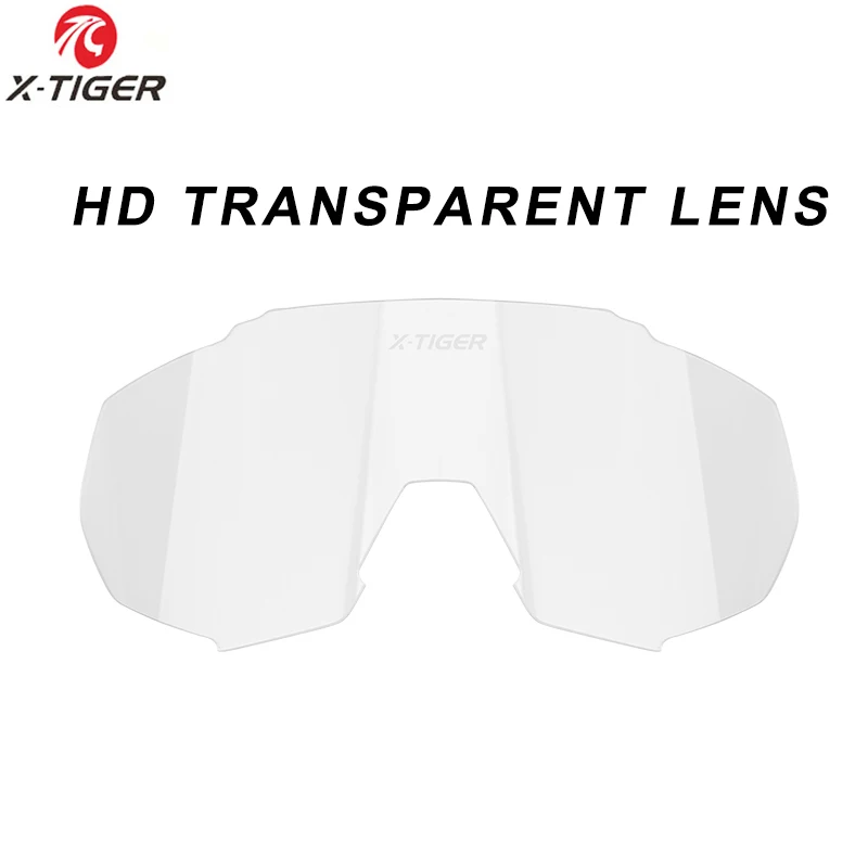 HD Transparent Lens X-TIGER JPC велосипедные очки аксессуары фотохромная линза велосипед солнцезащитные очки Feets поляризованные линзы Замена линзы близорукость рамка - Цвет: HD Transparent Lens
