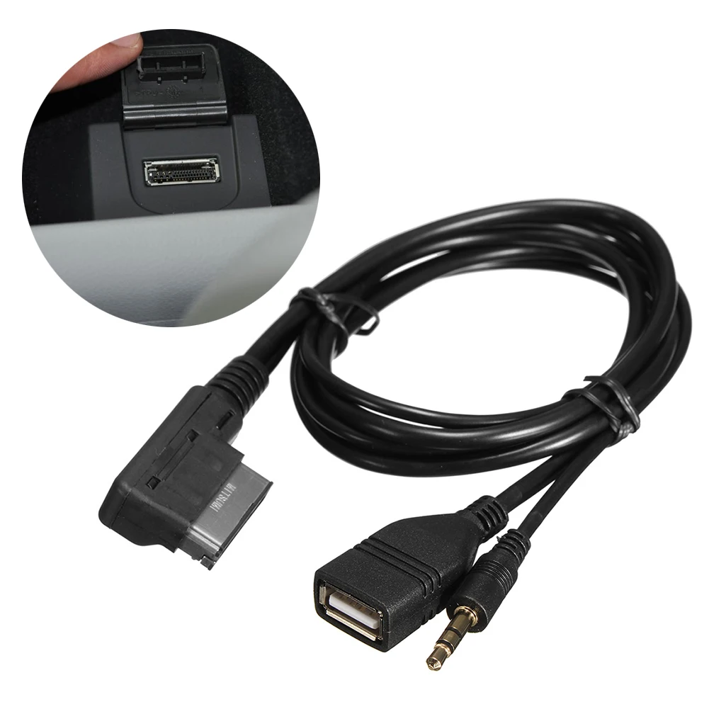 Для Audi зарядное устройство AUX аудио кабель музыкальный MDI AMI MMI интерфейс USB +