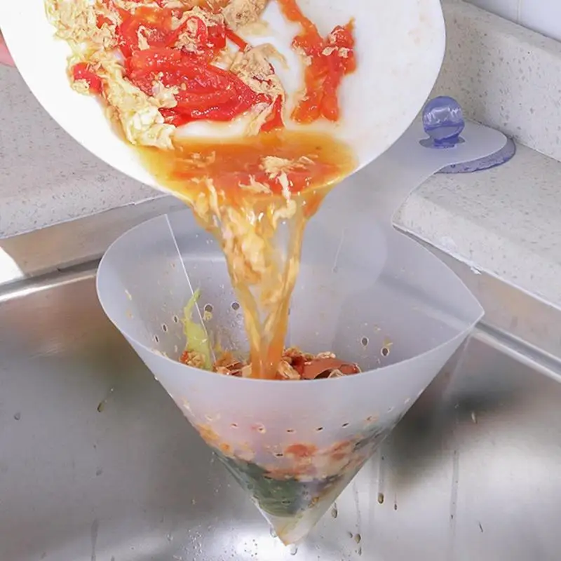 Воронка, фильтр для кухонной раковины, простой слив, самостоящий, складной, многоразовый, для кухни, для дома, корзина для очистки, слив воды, кухонный инструмент