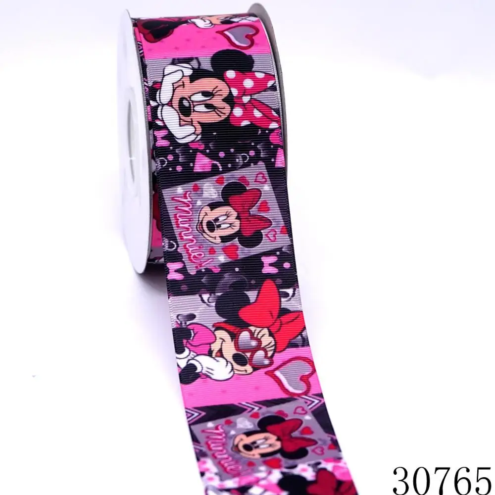 50 ярдов в Размер Микки ленты напечатанные grosgrain ленты 30871