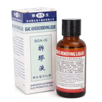 

Hot Newest 1 Bottle BGA IC Adhesive Glue Removing Epoxy Remover Cell Phone CPU Chip Cleaner 30ml Repair Remove Liquid Tools