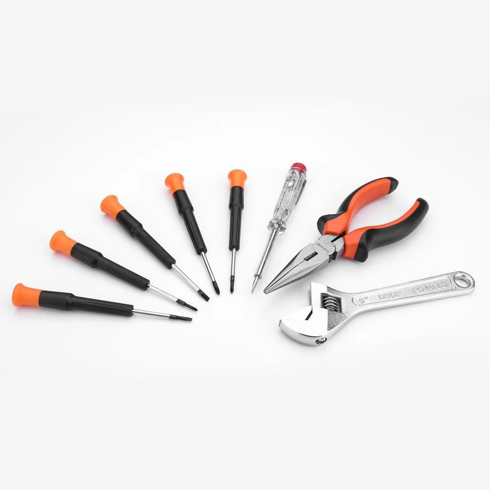 DEKO 208 Pcs Professional Car Repair Tool Set Auto Ratchet Spanner Screwdriver Socket Mechanics Tools Kit W/ Blow-Molding Box