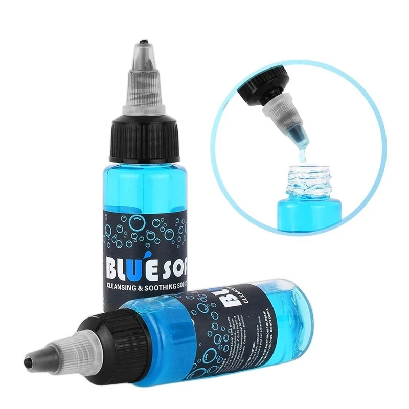 Microblading 40ml Blue Soap Cleansing & Soothing Solution Avoiding skin irritation Tattoo Studio Supply Tattoo Accessories 5