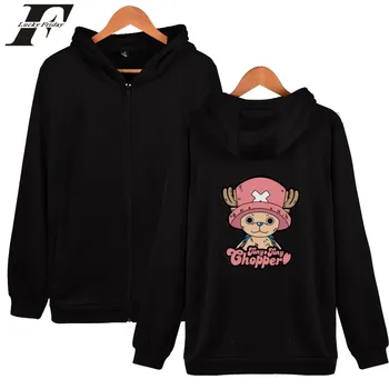 

ONE PIECE Japanese Anemi Print Zipper Hoodie Women/Men Winter Fashion Hot-blooded Casual Hooded Sweatshirt Hot Sale