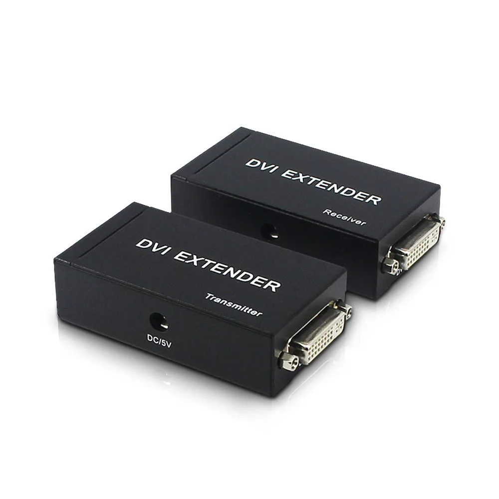 #Special Offers DVI Extender 60m Network extender dvi To RJ45 to Dvi High Definition Nondestructive 1080P Amplifier Extensor by CAT LAN Cable