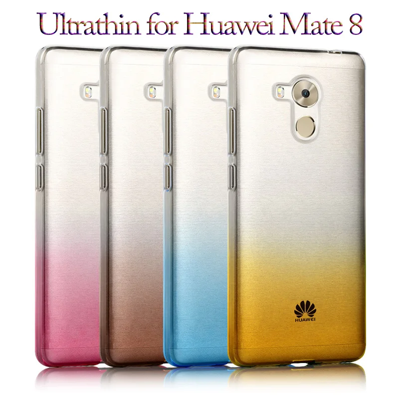 Мягкие силиконовые чехлы для телефонов Huawei Mate 8 задняя крышка Ультратонкий