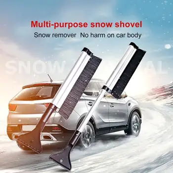 

Double Head Stretchable Car Windshield Nylon Brush Snow Ice Shovel Scraper Windshield Snow Clear Car Ice Scraper Snow Tool