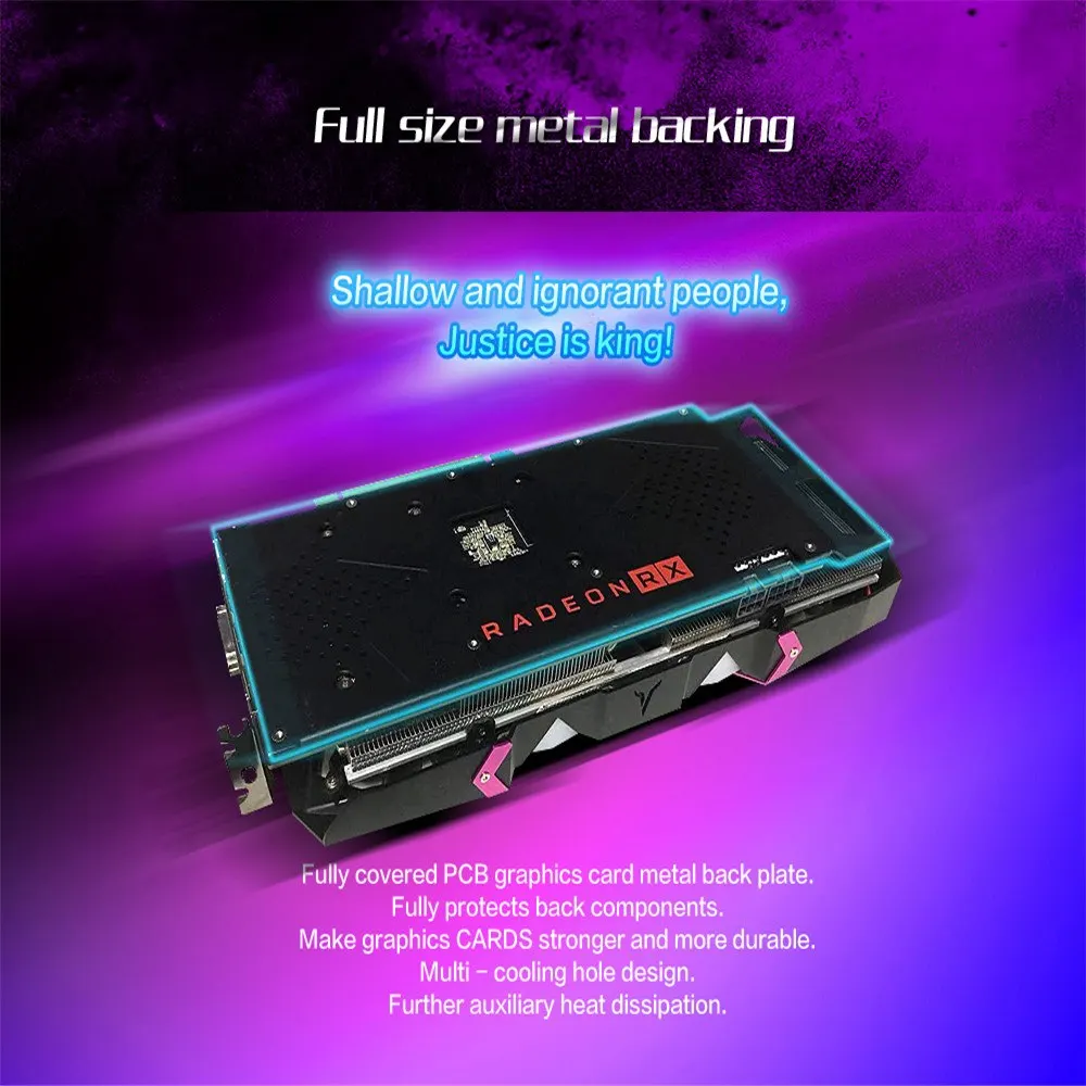 Видеокарта Yeston Radeon RX590 8 гб GDDR5 256bit ACE PCI Express x16 3 0 DVI + HDMI * DP для настольного пк|Грелки