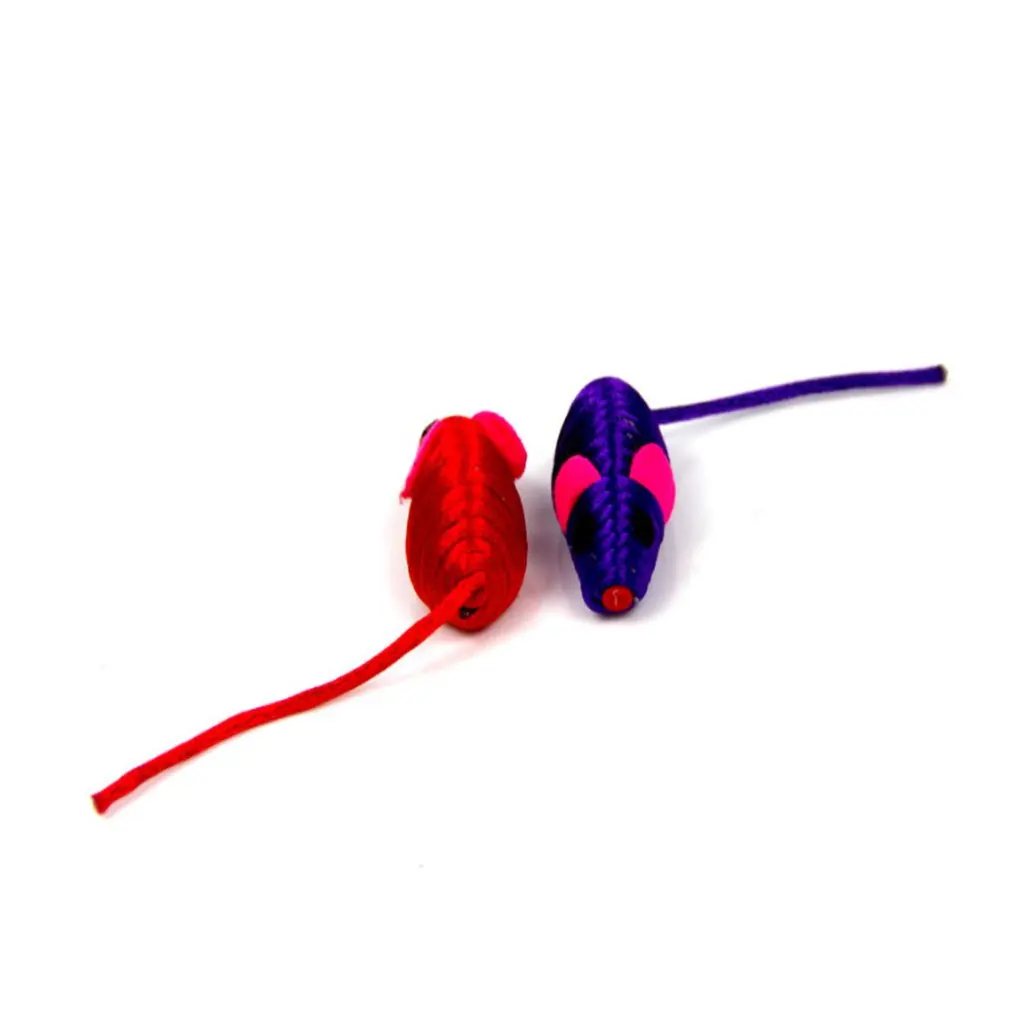 Cotton Rope Cute Mouse Shape Grinding Claws Teasing Cat Toys Funny Pet Kitten Playing Toys Cat Supplies Random Color