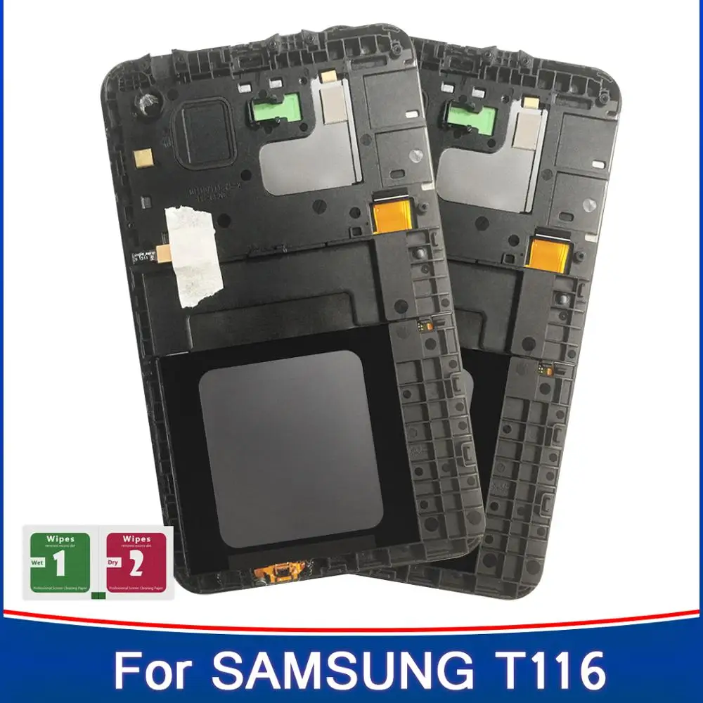 2 шт планшет с рамкой LCD сенсорный экран дигитайзер Замена для Samsung Galaxy Tab 3 Lite 7 0 T111