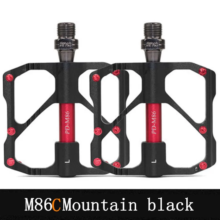 M86C x black Рекомендуется горячая Распродажа PROMEND, ультра легкая педаль для горного велосипеда quick release дорожный велосипед педали анти-скольжение светильник, ультра легкая педаль для горного велосипеда углерода f - Цвет: M86C x black