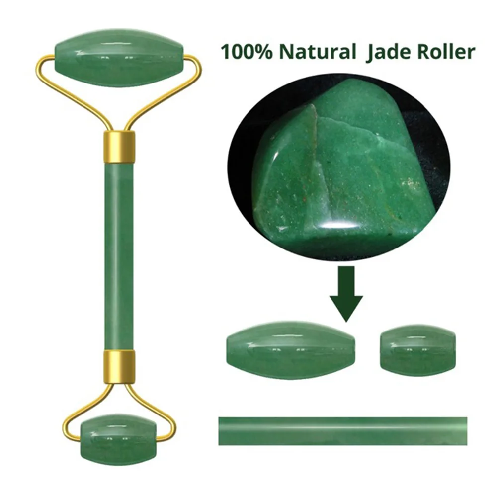  Natural Rose Quartz Jade Roller Massager Face Lift Tool Amethyst Face Massage Roller Facial Massage