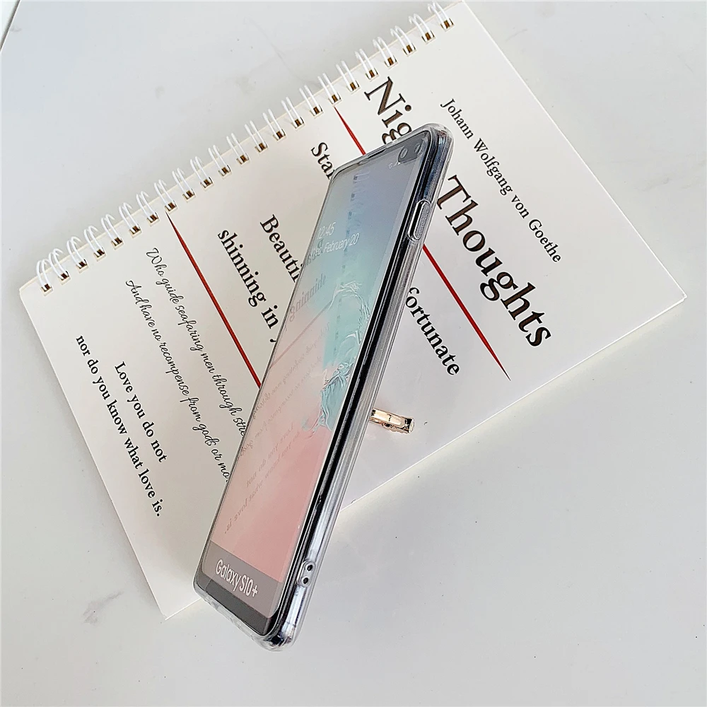 Модный мраморный Чехол-кольцо с бриллиантами для samsung A50 A10 A20 A30 M10 A70, Мягкий ТПУ силиконовый геометрический чехол