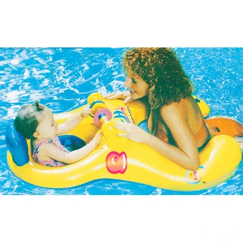 

Mother Child Ring Swimming Circle Baby Float Double Swimming Pool Accessories Inflatable Wheels Swimtrainer Circles