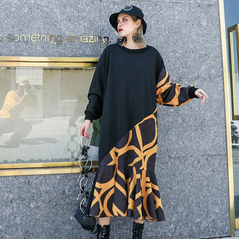 Max LuLu модные корейские женские панковские уличные женские зимние длинные платья в полоску элегантная одежда Повседневная Лоскутная одежда Vestidos