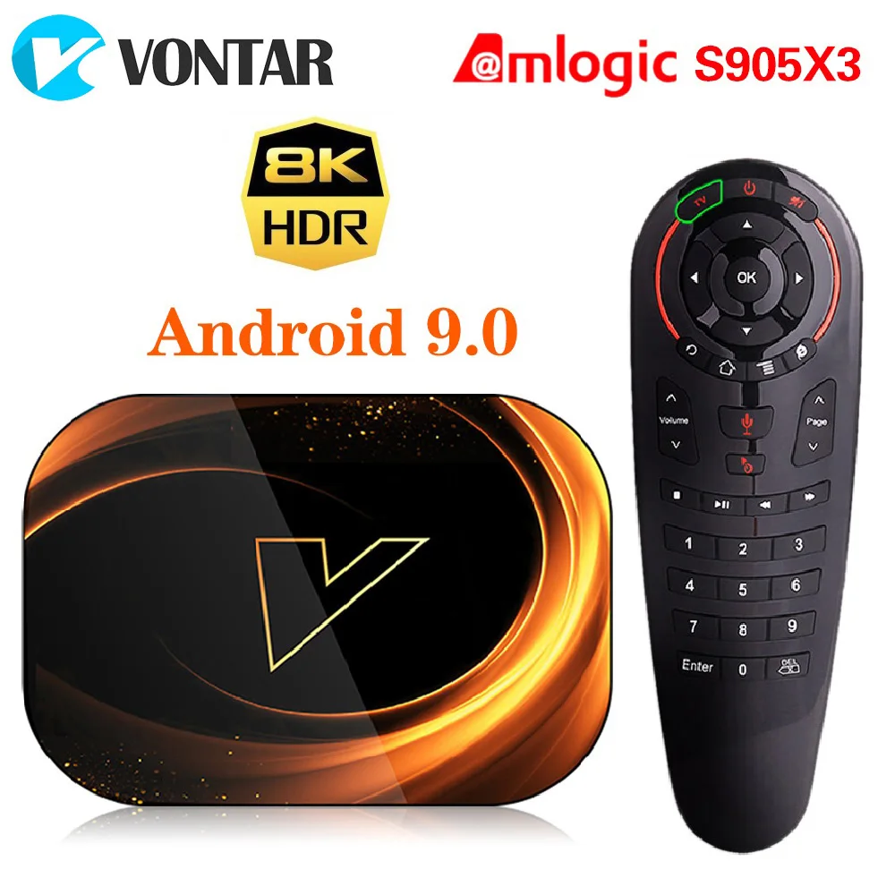 ТВ приставка VONTAR X3 2020 8K Amlogic S905X3 4 Гб RAM 64 ГБ Android 9,0 телеприставка 1000 м двойной Wifi 4K Youtube Netflix Smart TV Box|ТВ-приставки и медиаплееры|   | АлиЭкспресс