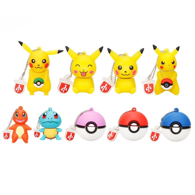 Новинка, милый мультяшный usb-накопитель серии Picacho, накопитель USB 2,0, 4 ГБ, 8 ГБ, 16 ГБ, 32 ГБ, 64 ГБ, Подарочная флеш-карта
