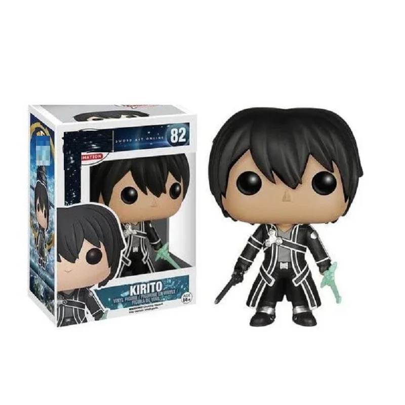 Funko поп анимация меч искусство онлайн: Kirito 82 # виниловая экшн-фигурка | Игрушки и