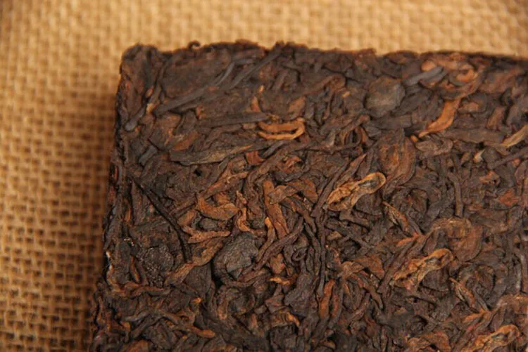 Yunnan Pu'er tea brick four Xi brick tea Chen Xiang tea brick cooked tea 250g Xi brick