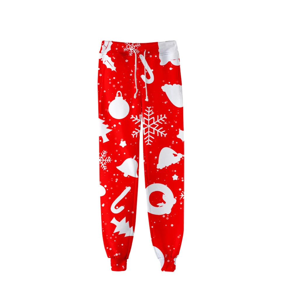 Рождество 3D 4 сезона брюки для женщин и мужчин летние тренировочные брюки для мальчиков хип хоп Санта Клаус уличная луч трусики