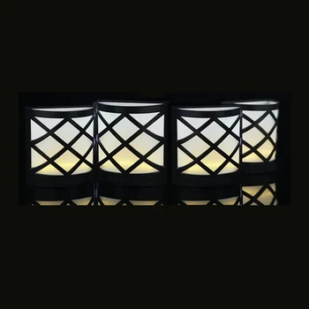 

4 Pack Led Solar Light 6 Leds Waterproof Ip55 Sensor Light Outdoor Light Path Corridor Wall Lamp Spot Lighting Led Solar Lamp Lu