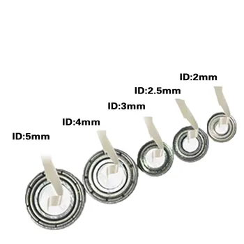 

10pcs Model Deep Groove Ball Bearing Miniature Bearing 2-5mm Inner Diameter Model Toy Sand Table Accessories Car Metal Matching