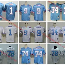 Stitiched, Хьюстон ойлеры, Робер Макнэйр, Warren Moon, Curley Culp, Брюс Matthews, Эрл Кэмпбелл, возврат для мужчин Джерси