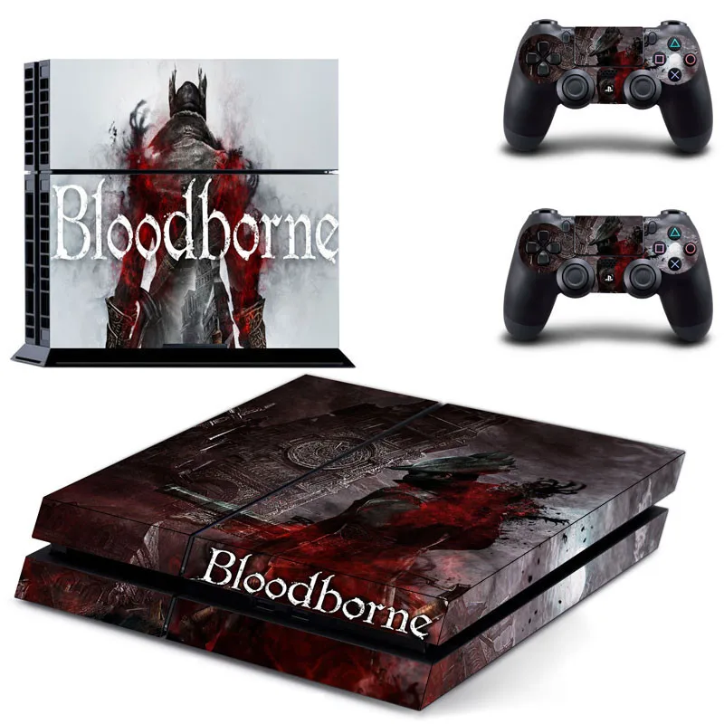 Виниловая Горячая игра Bloodborne крышка наклейки для PS4 playstation 4 консоль и 2 контроллера кожи наклейки игровые аксессуары