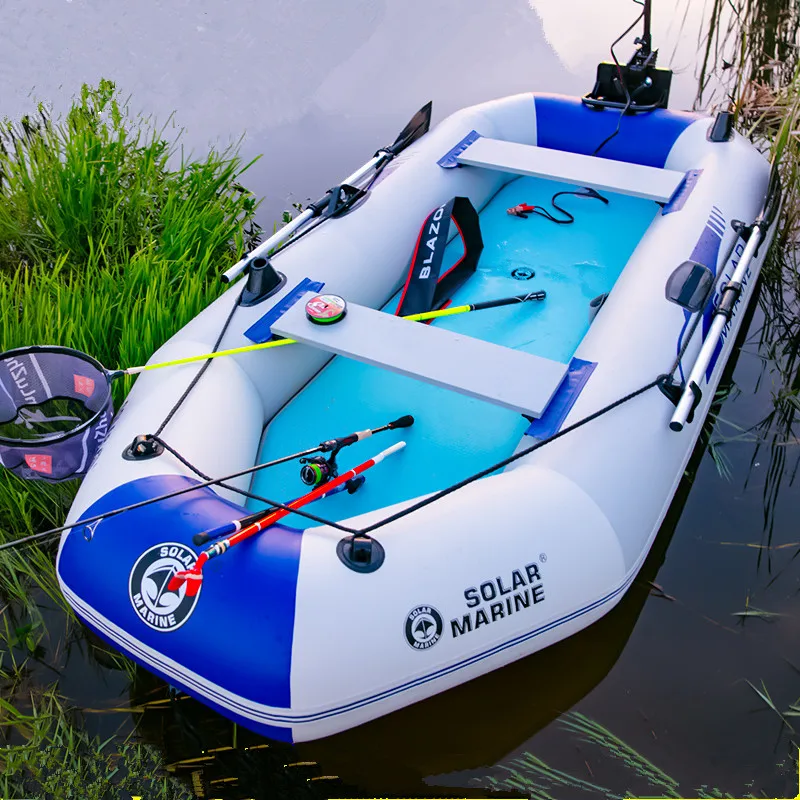 Solar-marinho-3-pessoa-pesca-caiaque-pvc-barco-infl-vel-grosso-e ...