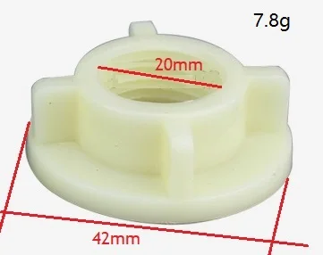 0.5inches L Plastic 10 шт./лот 1/" пластиковый латунный кран, латунный фиксатор, кухонный смеситель для холодной и теплой воды, 1" 32 мм, фиксатор гайки, резиновая уплотнительная прокладка - Цвет: 0.5inches L Plastic