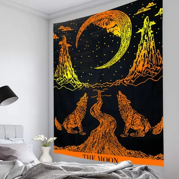 

150*100cm Thin Style Tarot Tablecloth Astrology Sofa Cover Tapestry Beautiful Pattern Game Tarot Board Game Accessorie
