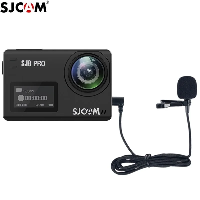 SJCAM серии Аксессуары внешний микрофон с зажимом Тип C для SJ9 Max Strike/SJ8 Pro/Plus/Air Экшн камера
