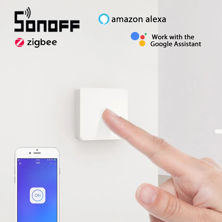 10 Uds SONOFF SNZB-01 interruptor inalámbrico de casa inteligente Zigbee versión botón útil trabaja con SONOFF ZigBee puente IFTTT aplicación eWeLink