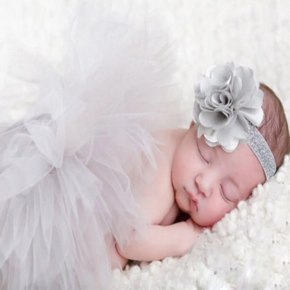 Infant Suit Headband Set for Baby Girl| Photoshoot Accessories