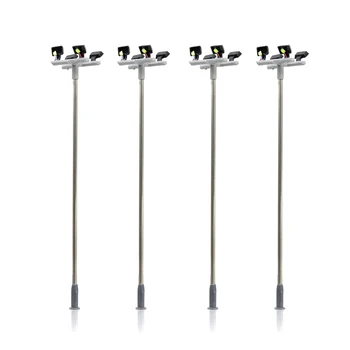 

Micro Lighting Street Lamp Building Square Landscape Sand Table Layout Metal Diorama Train Architectural Model 1:87 Scale Light