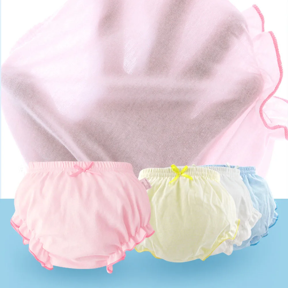 Toddler Baby Underwear Kids 100% Cotton Underpants Girls Panties Newborn Boys Summer Solid Color Shorts Infant Baby Briefs