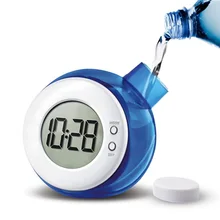 Новые креативные часы с питанием от воды Детские Настольные часы Смарт-элемент воды немой цифровые часы с календарем домашний декор детский подарок
