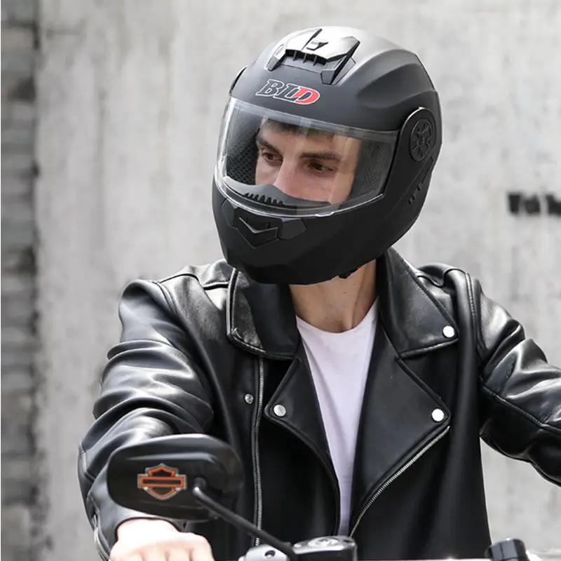 Casco Abatible Para Moto Windshield For Motorcycle Casque Moto Femme Full Face Kask Protective Visor Mouth And Nose For Scooter