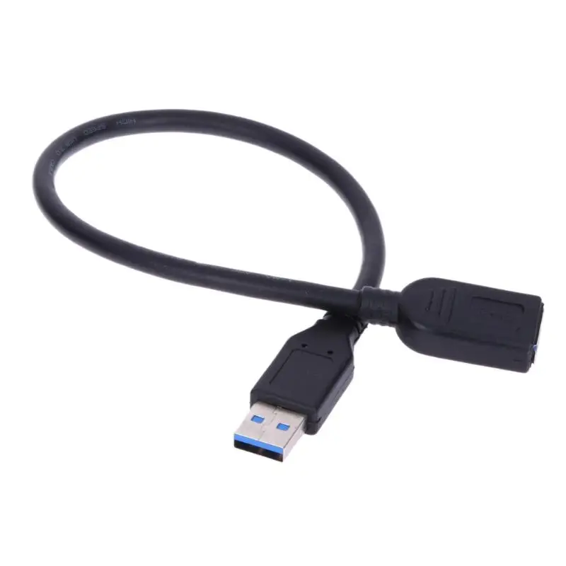 Супер Скоростной USB 3,0 тип A мужской и женский черный Удлинительный кабель подключение USB 3,0 устройства и ПК или ноутбука с портом USB 3,0