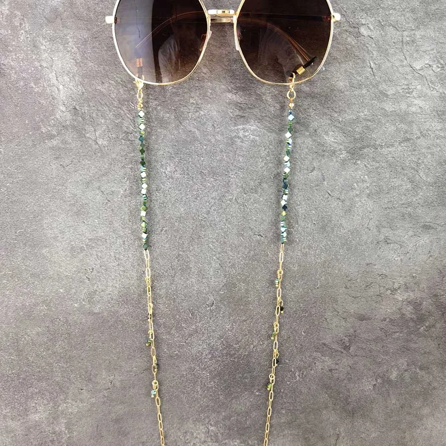 Good Stone Heart /star/Cross Beads Chain Eyeglasses Chains for Reading Glasses Cord Sunglasses Strap Holder Neck Band Accessory | Украшения