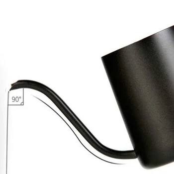 

Stainless Steel Long Spout Drip Kettle Narrow Gooseneck Hand Pour Over Coffee Pot JS22